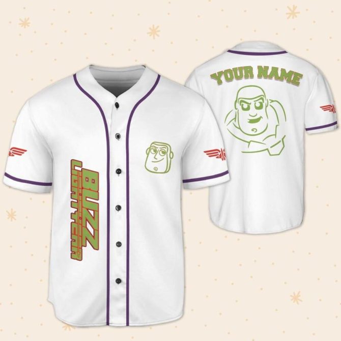 Customizable Buzz Lightyear Baseball Jersey - Kids, Youth & Adult Sizes Available! - Image 6