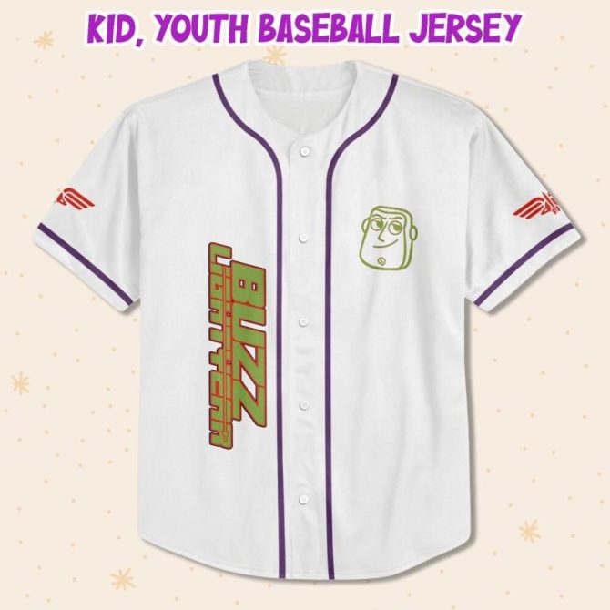 Customizable Buzz Lightyear Baseball Jersey - Kids, Youth & Adult Sizes Available! - Image 3