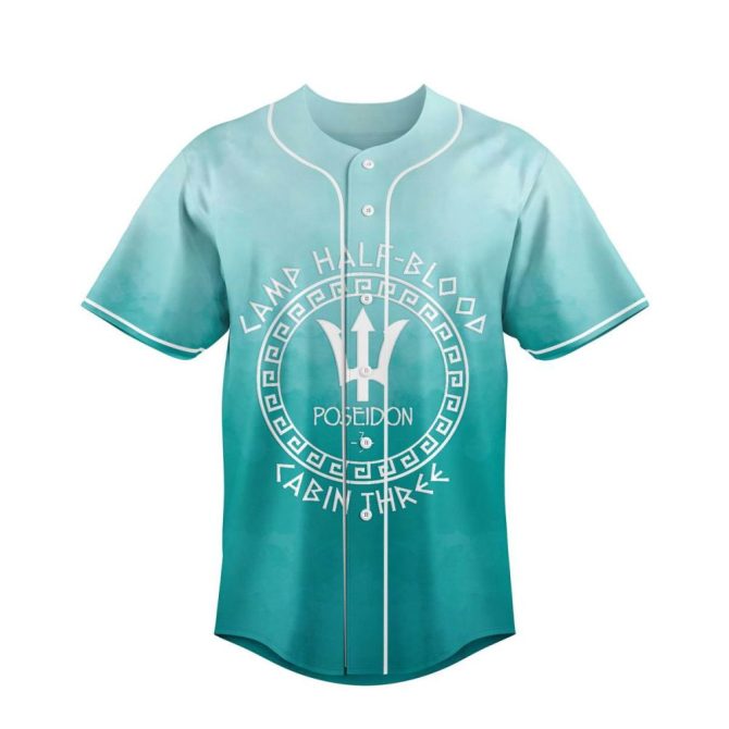 Custom Camp Half-Blood Poseidon Jersey - Personalized Name & Number Shirt - Image 2