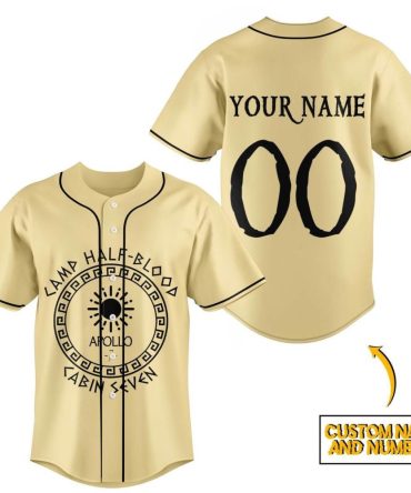 Custom Camp Half-Blood Apollo Jersey – Personalize Name & Number – Unique Gift For Fans!