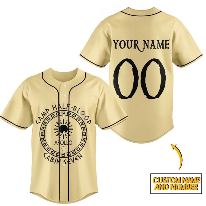 Custom Camp Half-Blood Apollo Jersey – Personalize Name & Number – Unique Gift For Fans!
