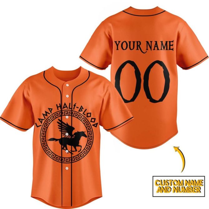 Custom Camp Half-Blood Jersey - Personalized Name & Number - Perfect Gift For Fans!
