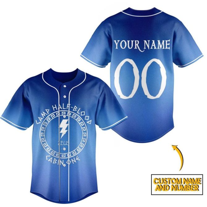 Customizable Camp Half-Blood Jersey – Add Your Name & Number – Perfect Gift For Fans!