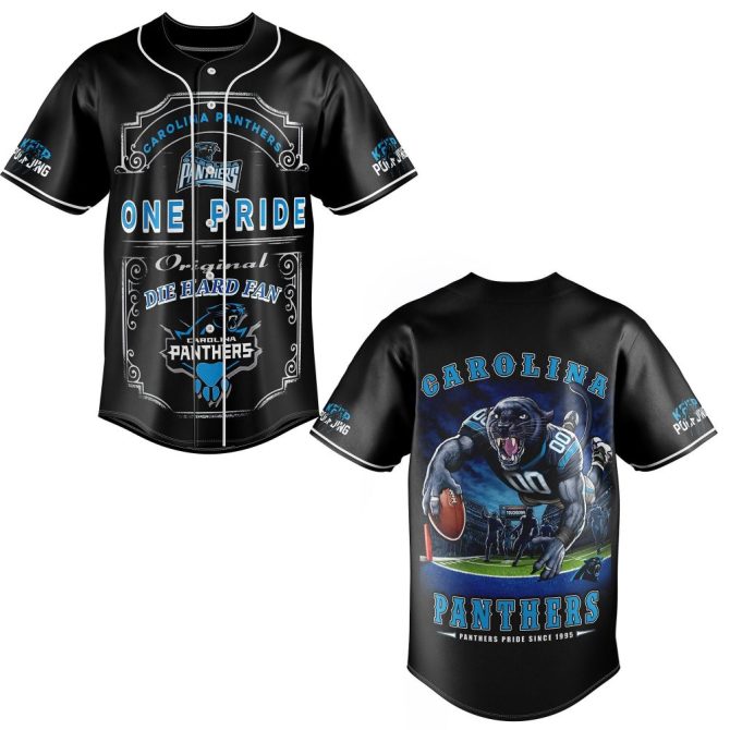 Carolina Panthers Die-Hard Fan Jersey – Official Nfl Team Apparel, One Pride Design