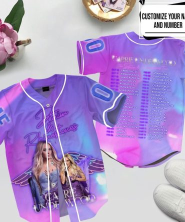 Customize Your Name & Number - Purple Music Tour Baseball Jersey - Unique Gift Idea!