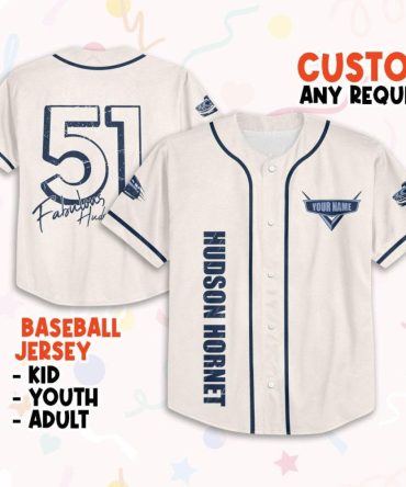Custom Baseball Jersey - Personalized Team Name & Number For Kids, Youth, Adults - Perfect Gift!