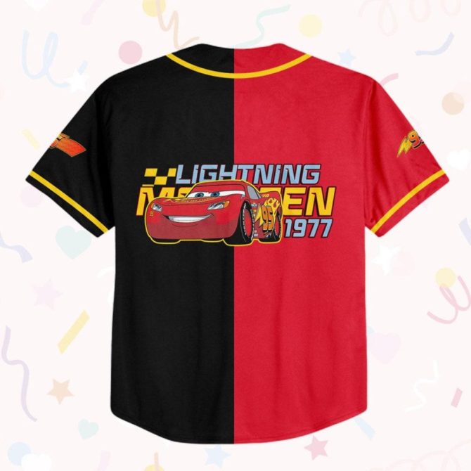 Custom Cars Baseball Jersey For Kids, Youth & Adults – Personalize Your Name - Image 4