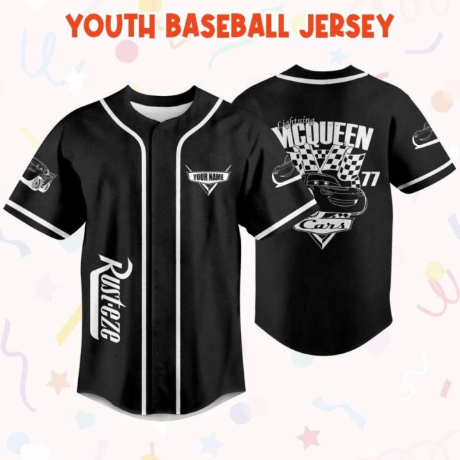 Custom Lightning Mcqueen Baseball Jersey - Kids, Youth & Adults - Personalize Now! - Image 6