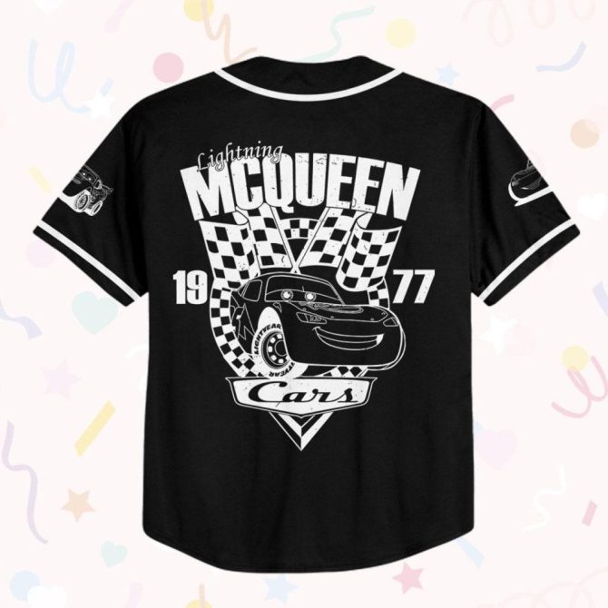 Custom Lightning Mcqueen Baseball Jersey - Kids, Youth & Adults - Personalize Now! - Image 4