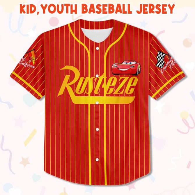 Custom Kids/Adult Racing Baseball Jersey - Add Name/Number - Perfect Gift! - Image 3