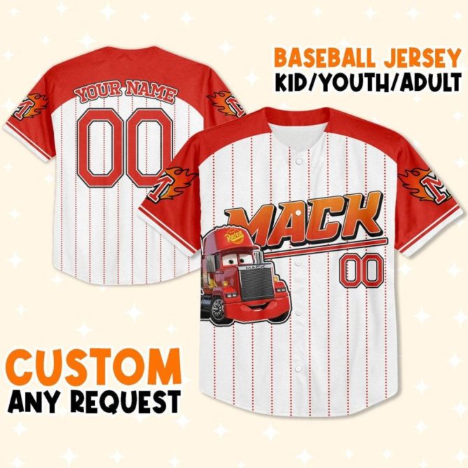 Custom Kids/Youth/Adult Baseball Jersey – Personalized Name & Number Design