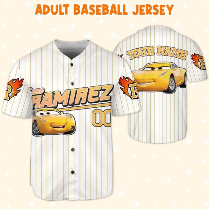 Custom Kids/Youth Baseball Jersey - Personalized Name & Car Design - Sizes Available! - Image 6