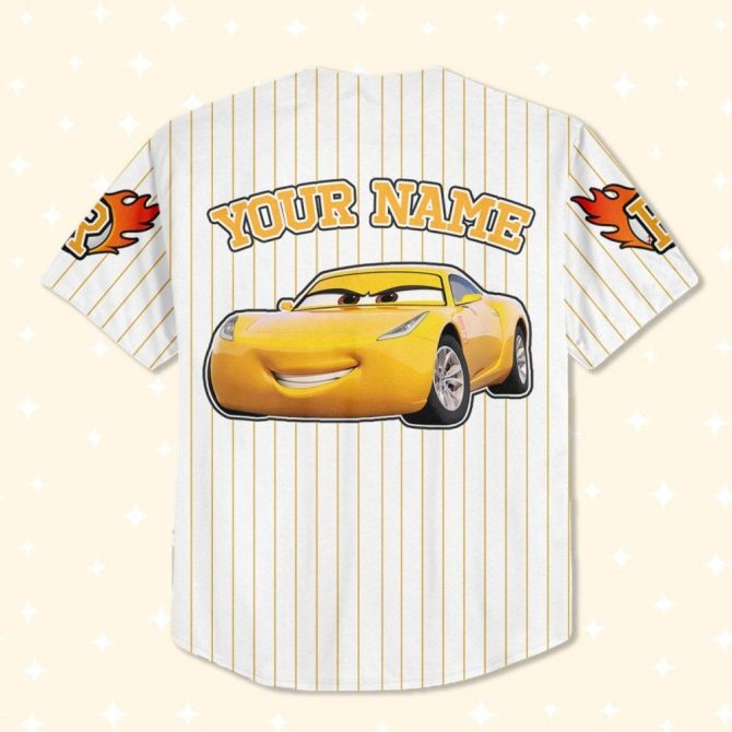 Custom Kids/Youth Baseball Jersey - Personalized Name & Car Design - Sizes Available! - Image 4