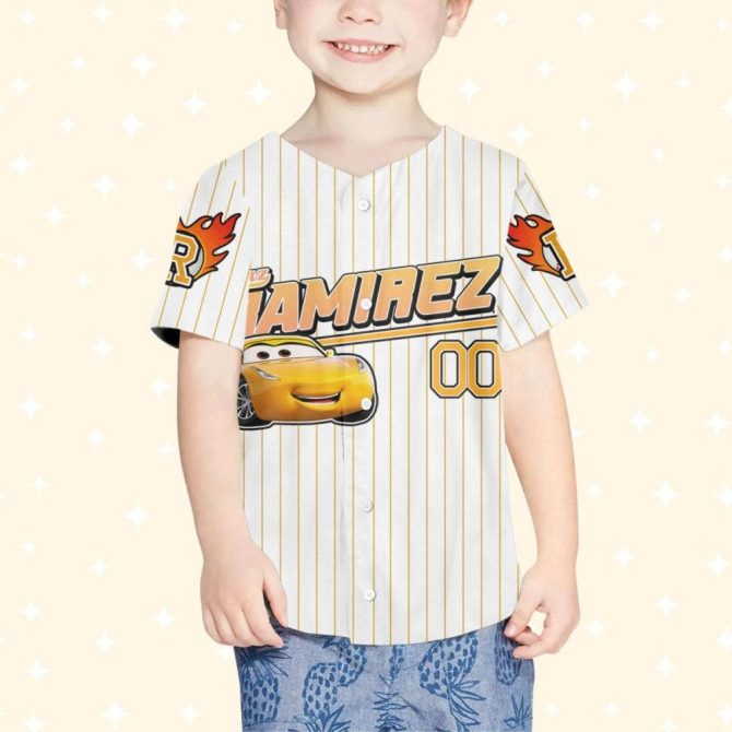 Custom Kids/Youth Baseball Jersey - Personalized Name & Car Design - Sizes Available! - Image 5