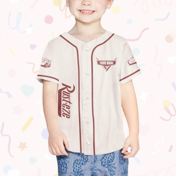 Custom Lightning Mcqueen Baseball Jersey For Kids, Youth & Adults - Personalized Gift! - Image 5