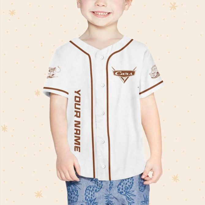 Customizable Kids/Youth/Adult Tow Mater Baseball Jersey – Add Name & Number! - Image 5