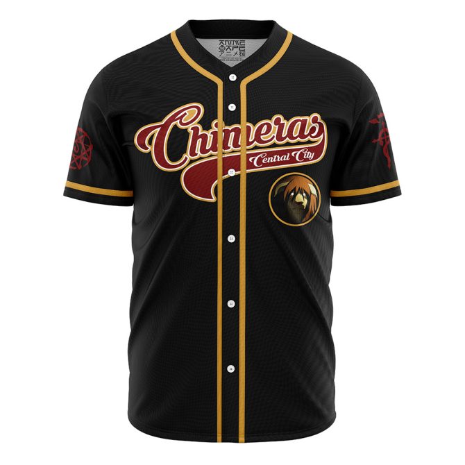 Customizable Black Chimera Baseball Jersey – Personalized Name & Number, Stylish Teamwear - Image 2