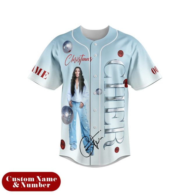 Custom Cher Christmas Album Jersey - Personalize With Name & Number! - Image 2