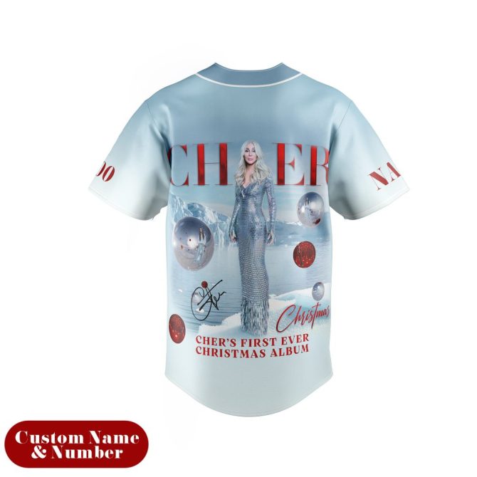 Custom Cher Christmas Album Jersey - Personalize With Name & Number! - Image 3