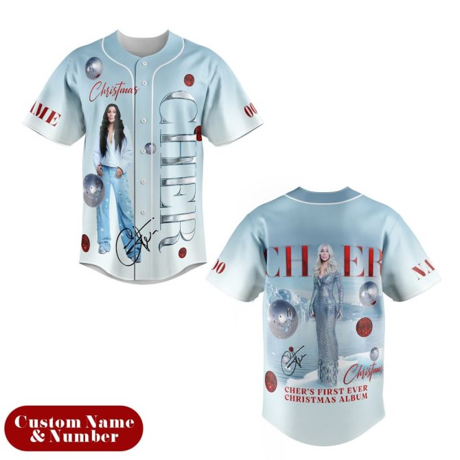 Custom Cher Christmas Album Jersey - Personalize With Name & Number!