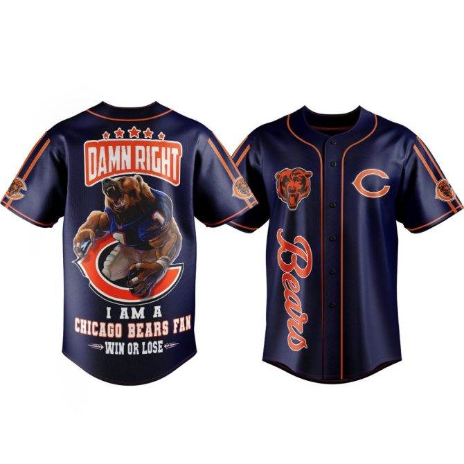 Chicago Bears Fan Jersey - Bold Design For Win Or Lose Supporters
