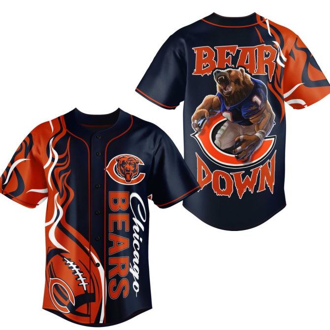 Chicago Bears Jersey Shirt - Bold Graphic Design For Ultimate Fans