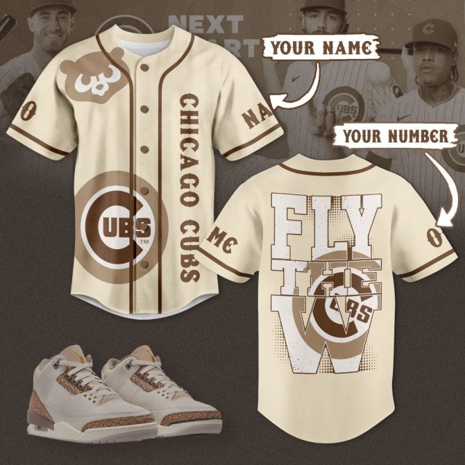 Customize Your Chicago Cubs Jersey & Shoes Set – Add Name & Number For Ultimate Fan Gear!