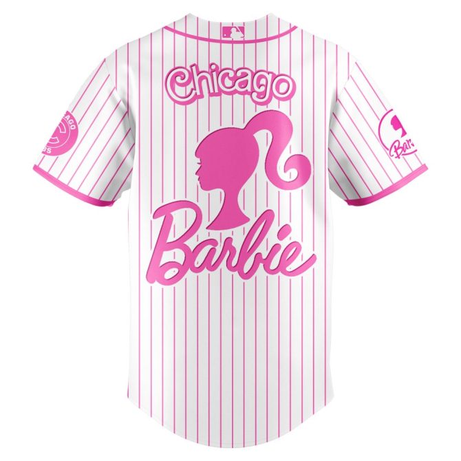 Barbie Night Game Cubs Jersey - Limited Edition Pink Stripes, Chicago Style! Perfect Gift For Fans! - Image 3
