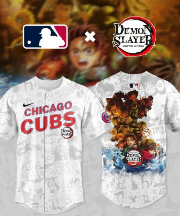 Limited Edition Chicago Cubs X Demon Slayer Baseball Jersey - Get Yours Now!