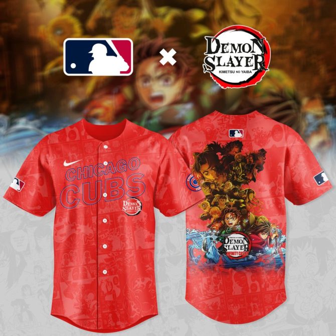 Exclusive Chicago Cubs X Demon Slayer Jersey – Limited Edition Anime Fan Gear