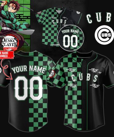Custom Demon Slayer Infinity Castle Cubs Jersey – Add Name & Number!