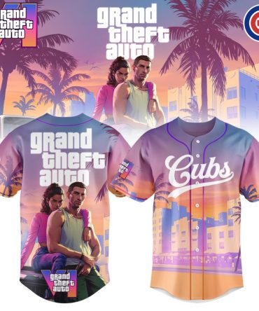 Exclusive Grand Theft Auto X Cubs Sunset Jersey - Limited Edition Gamer Apparel