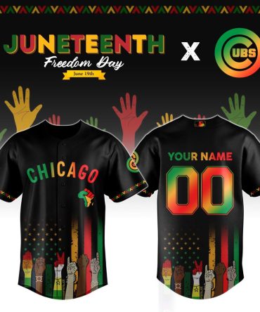 Custom Chicago Juneteenth Freedom Day Jersey - Personalize Your Style Now!
