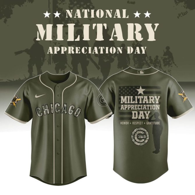Limited Edition Chicago Military Appreciation Day Jersey - Honor & Respect In Style