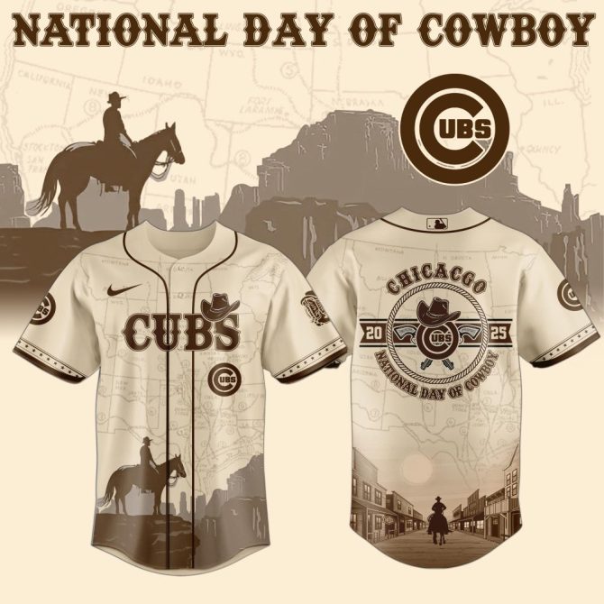Chicago Cubs National Day Of Cowboy Jersey - Limited Edition 2025 Vintage Design