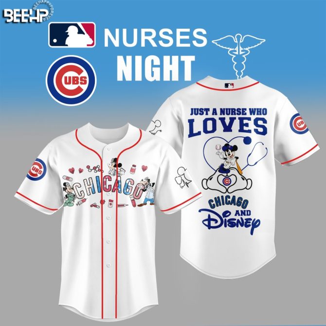 Chicago Cubs Disney Nurse Night Jersey - Perfect Gift For Healthcare Heroes!