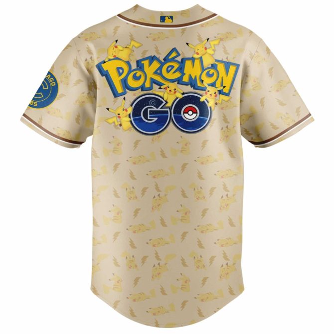 Cubs X Pokémon Pikachu Baseball Jersey – Limited Edition Fan Gear For Gamers & Sports Lovers - Image 3