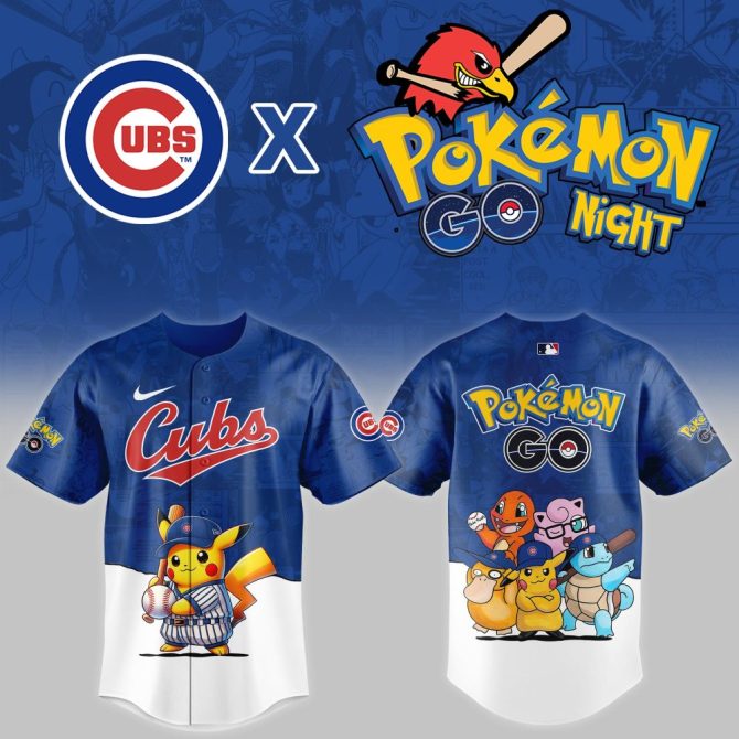 Limited Edition Cubs X Pokémon Go Jersey – Catch Yours Now!