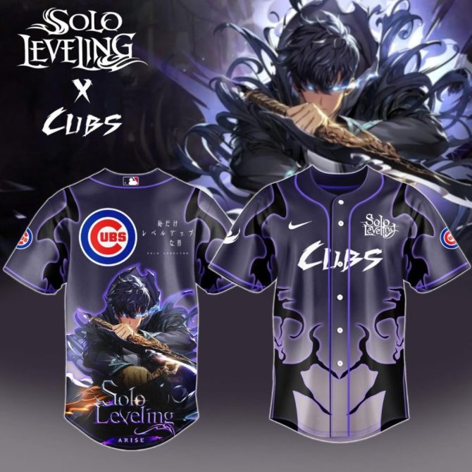 Exclusive Solo Leveling X Cubs Baseball Jersey – Anime Fan Must-Have!