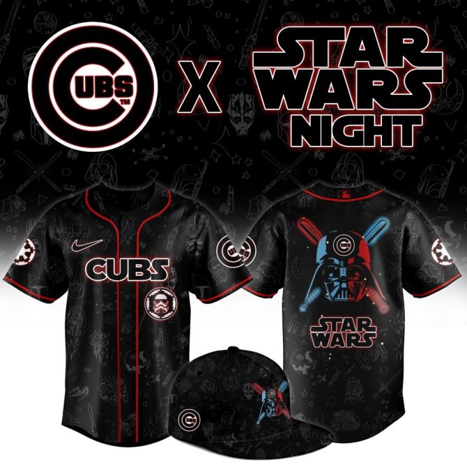 Limited Edition Cubs X Star Wars Night Jersey – Perfect For Fans & Collectors!