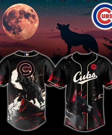 Limited Edition Cubs Wolf Moon Baseball Jersey - Eye-Catching Design For Fans