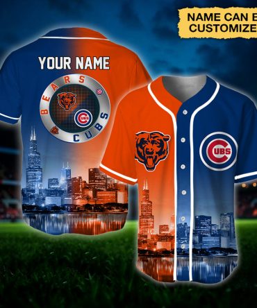 Customizable Chicago Sports Fan Jersey – Personalize Your Bears & Cubs Gear!