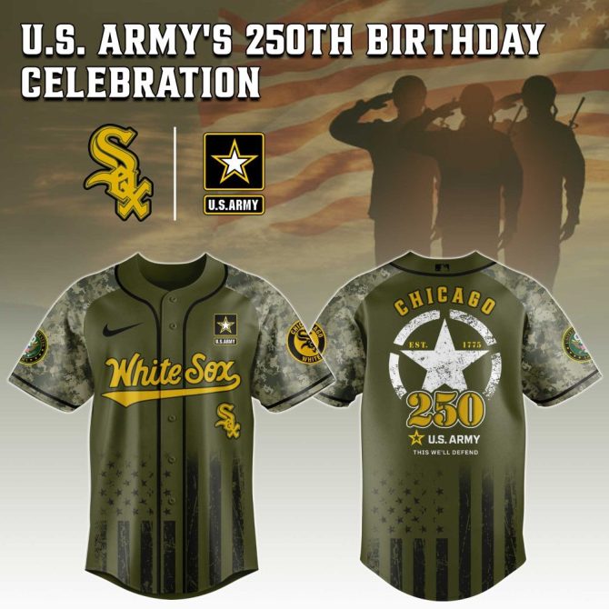 Celebrate U.S. Army'S 250Th With Limited Edition White Sox Camo Jersey