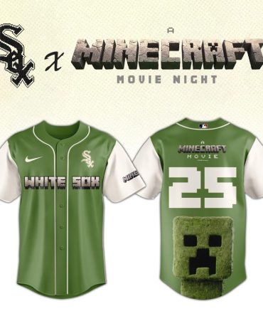 Limited Edition White Sox X Minecraft Jersey – Perfect For Movie Night Fans!