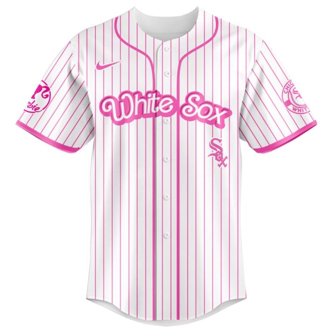 Limited Edition Barbie X White Sox Jersey - Chicago Night Game Fashion - Image 2