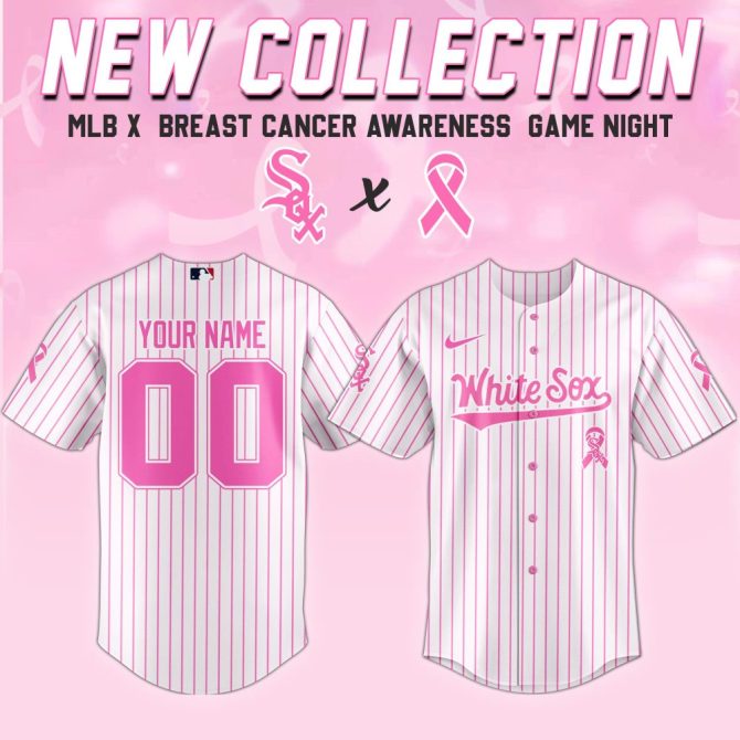 Custom White Sox Jersey - Breast Cancer Awareness Edition - Limited Mlb Collection