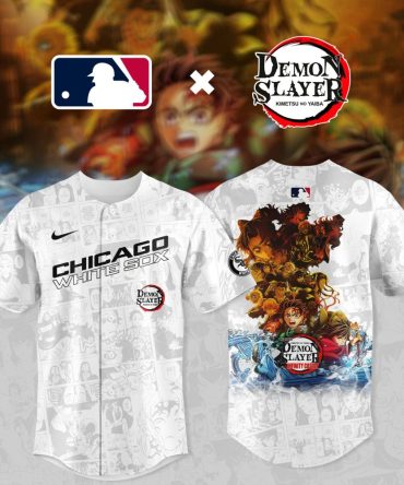 Exclusive Mlb X Demon Slayer Chicago White Sox Jersey – Limited Edition Anime Apparel