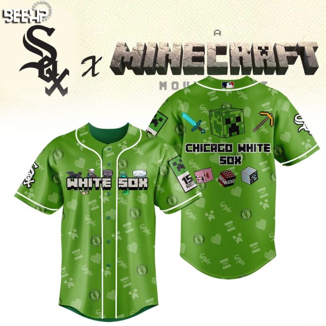 Limited Edition Chicago White Sox X Minecraft Jersey – Unique Gamer'S Baseball Gear