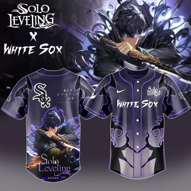 Exclusive Solo Leveling X White Sox Jersey - Limited Edition Anime Design