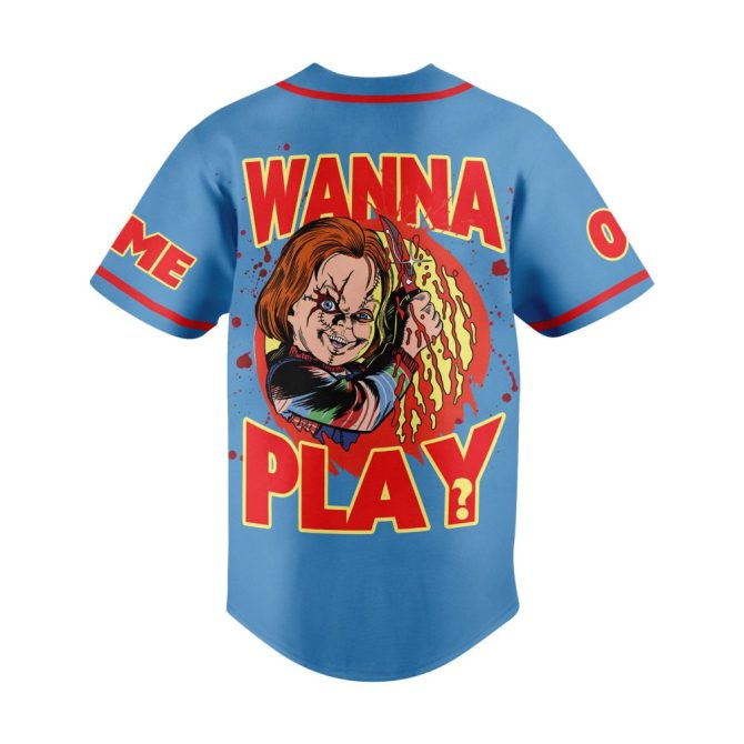 Custom Chucky Baseball Jersey - Horror Fan Gift - Personalize With Your Name & Number! - Image 3
